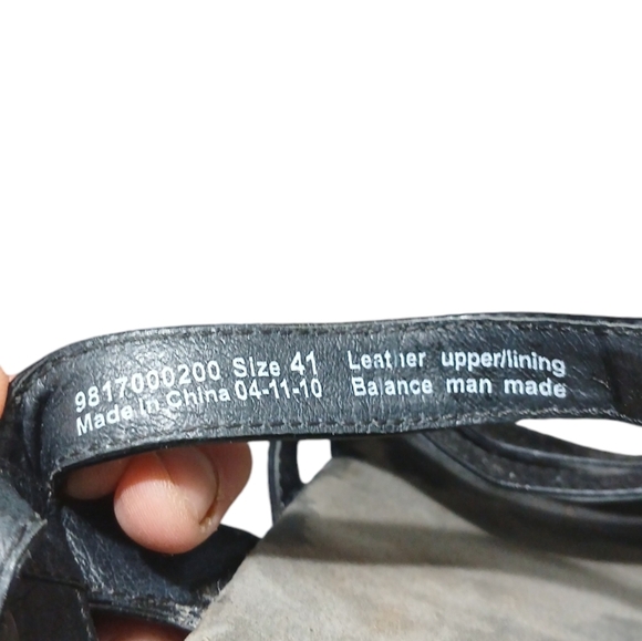 Dansko Surraya Leather Black Platform Ankle Strap Sandals Women's size 10 - Picture 10 of 11